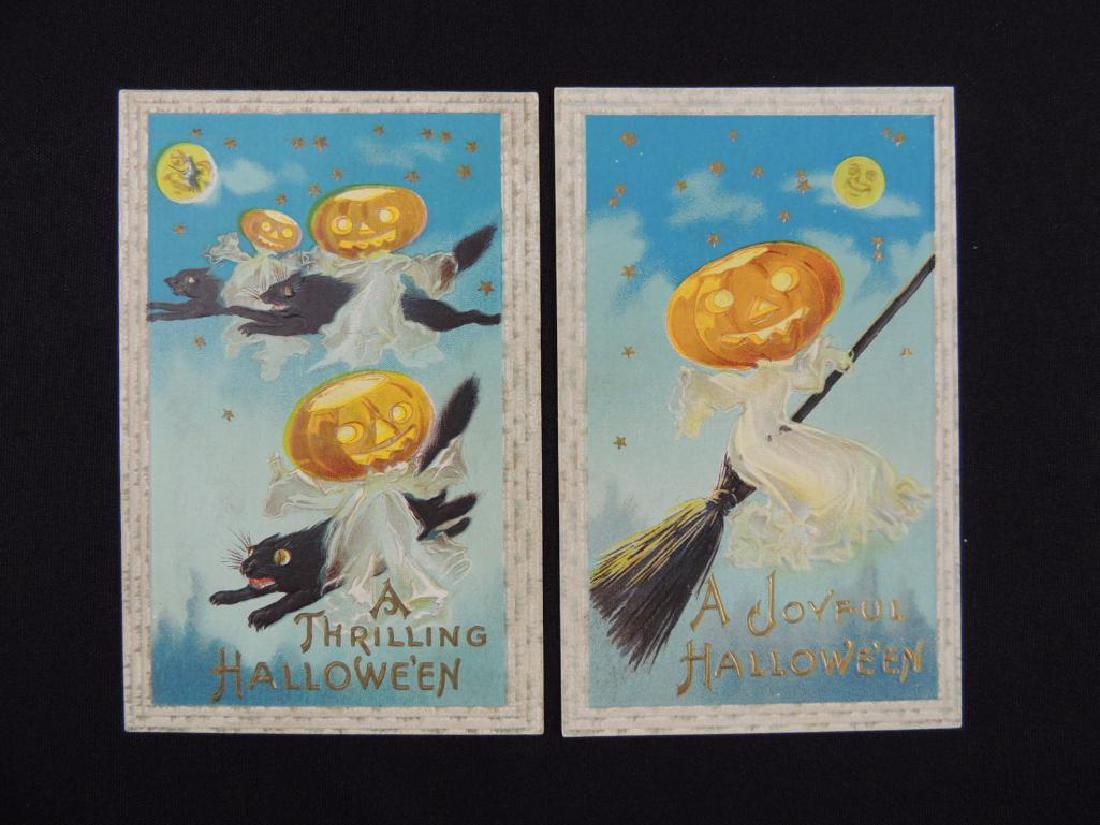 Embossed Halloween Series 34A Postcards (1 of 2)