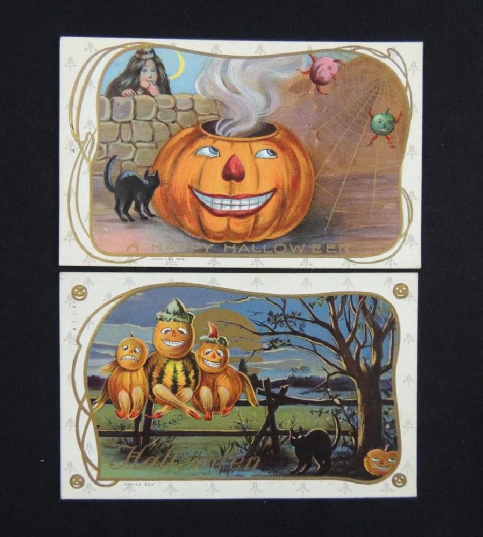 Embossed Halloween Series 304 Postcards (1 of 2)