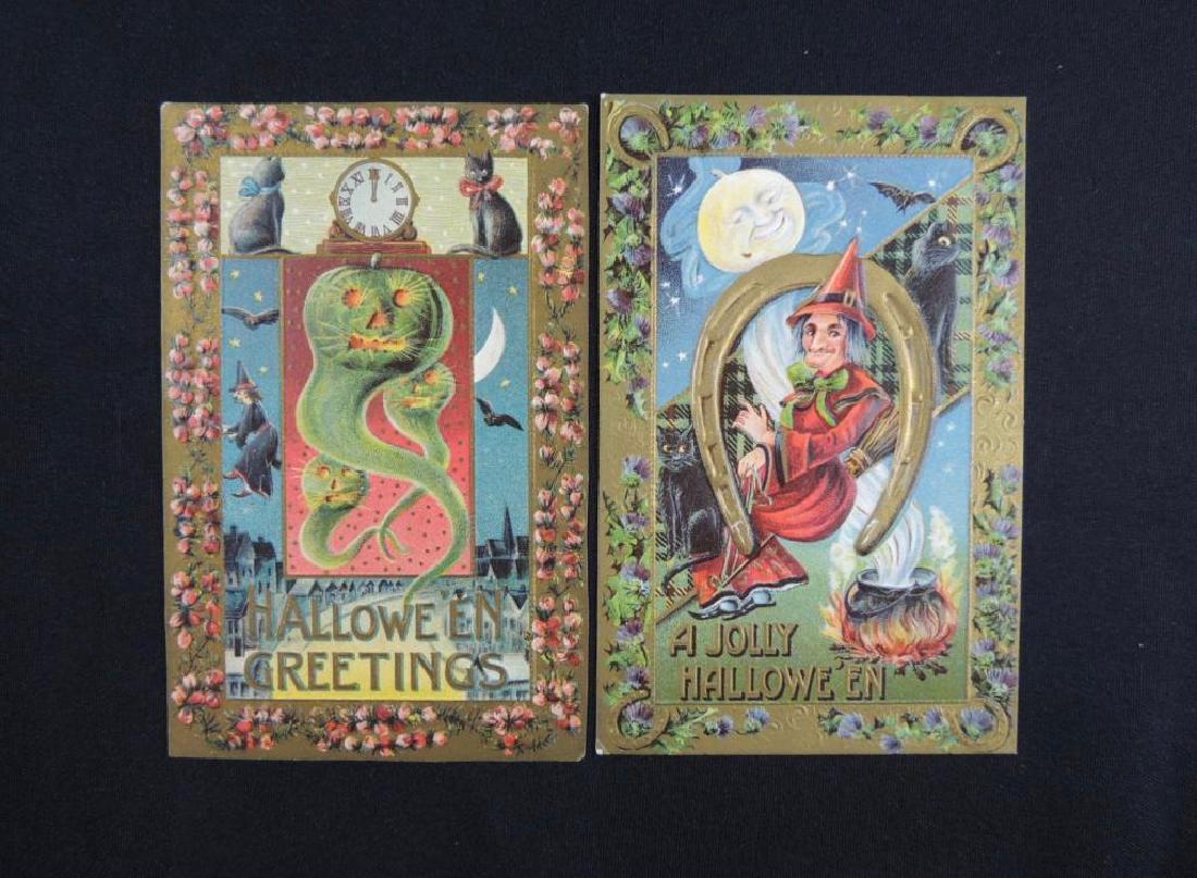 German Made Embossed Halloween Series 2171 Postcards (1 of 2)