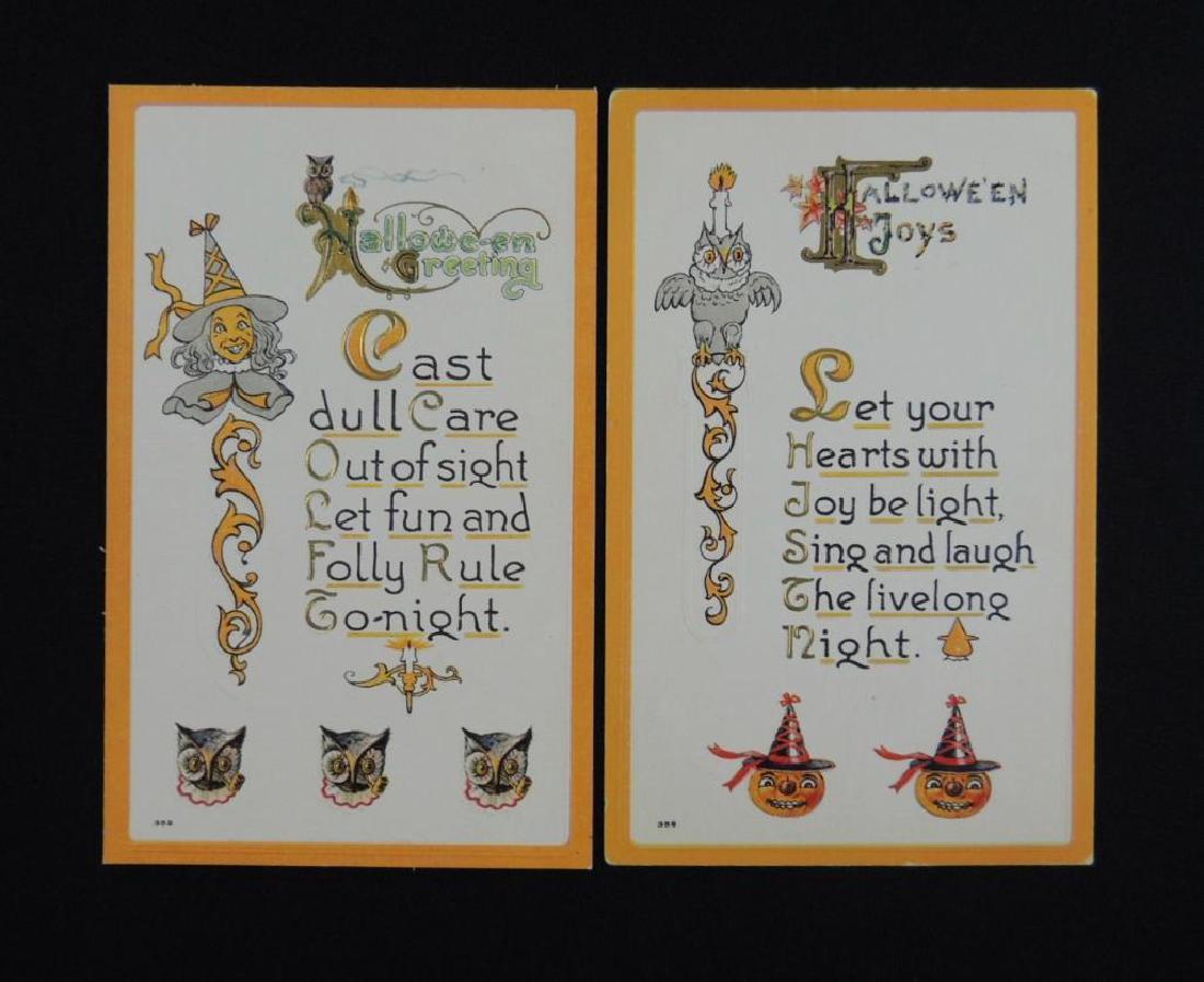 Embossed Halloween Series 352 Postcards (1 of 2)