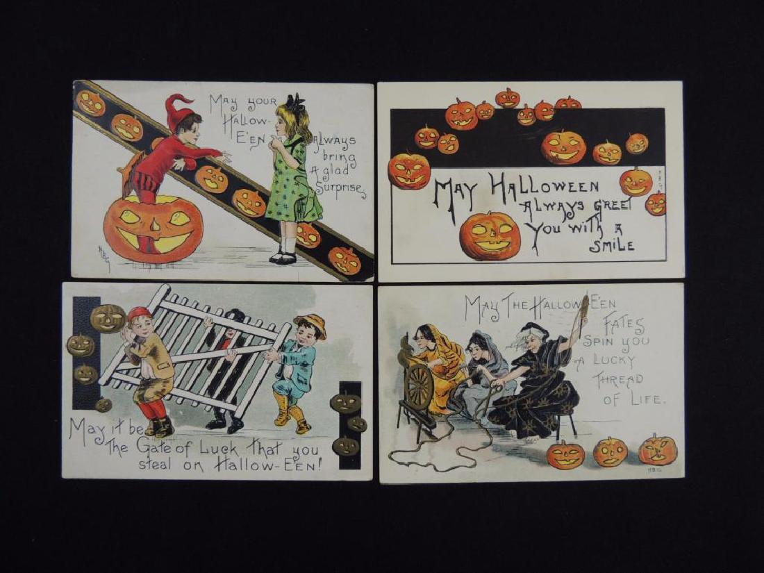 H.B. Griggs Artist Signed Embossed Halloween Postcards (1 of 2)