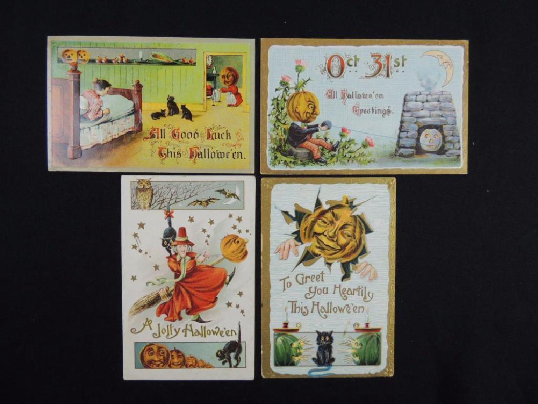 Embossed German Made Halloween Postcards (1 of 2)