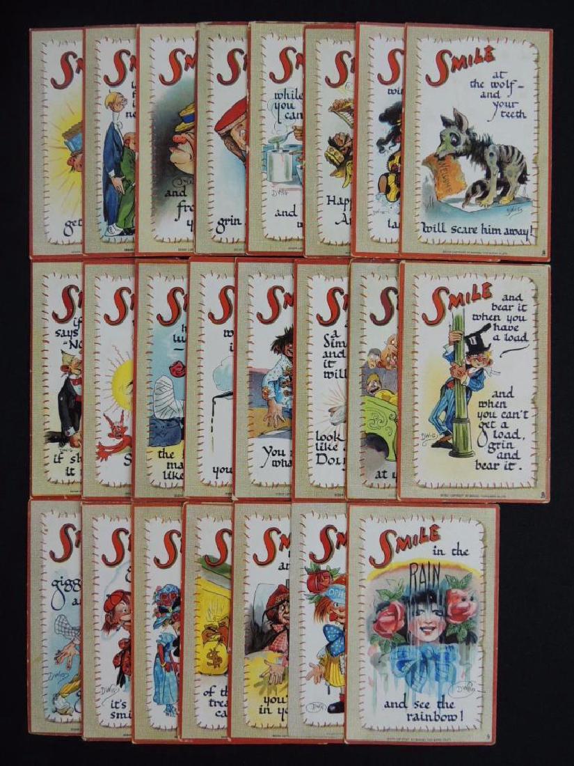 Dwig Artist Signed Raphael Tuck Series 169 Smiles (1 of 5)