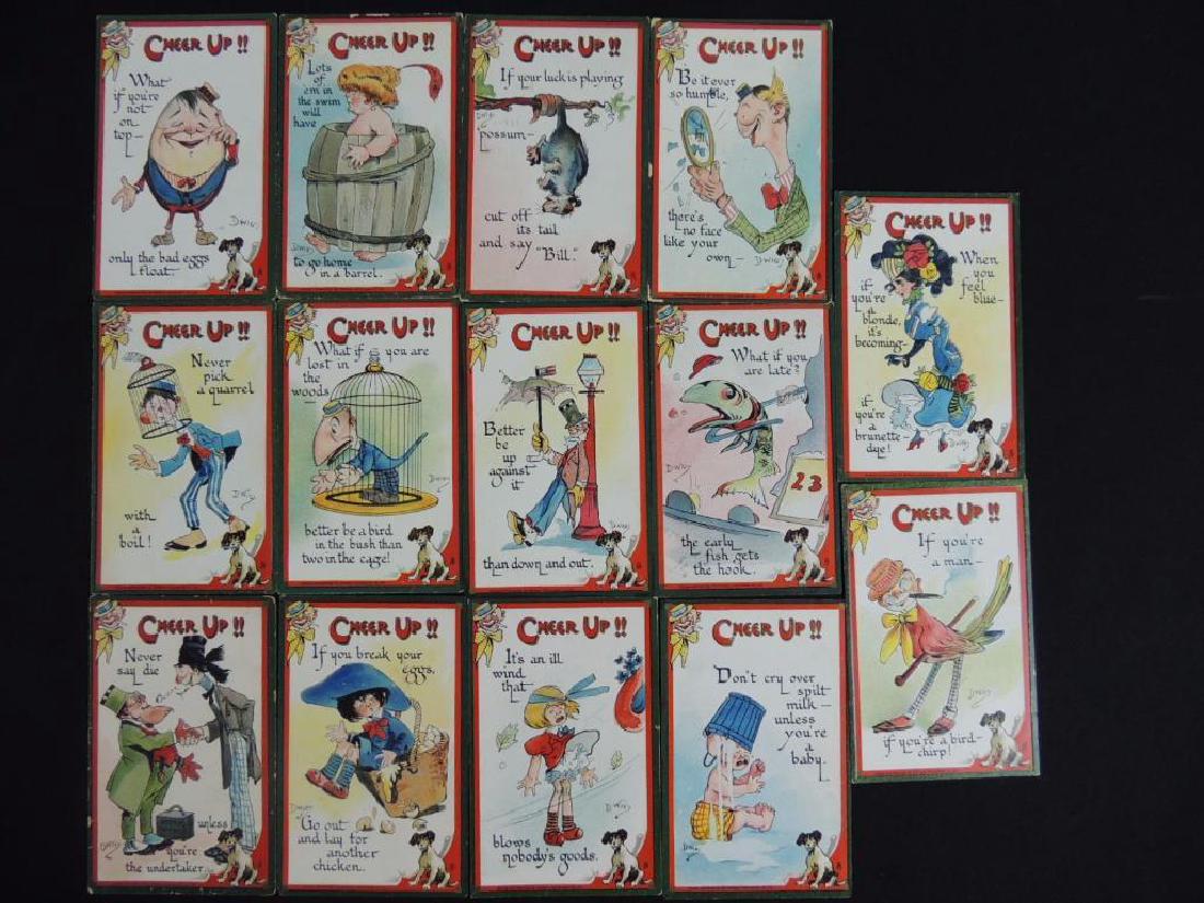 Dwig Artist Signed Raphael Tuck Series 176 Cheer Up (1 of 2)