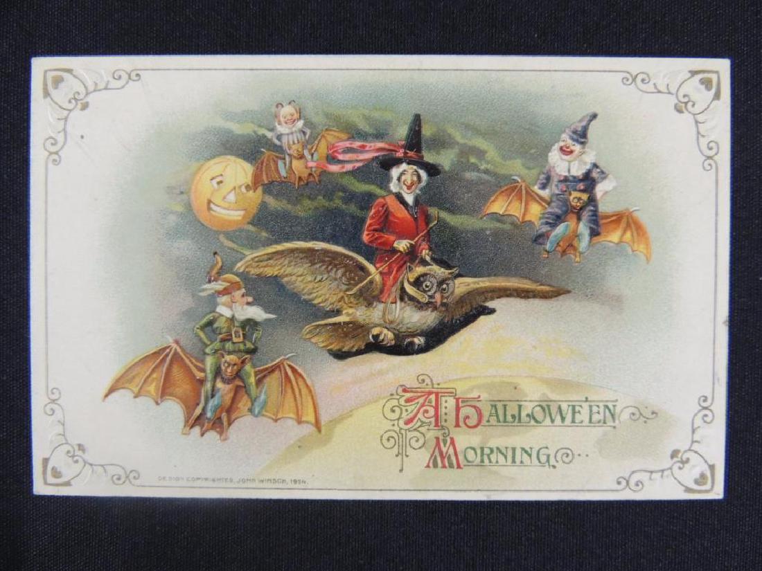 Antique Halloween Embossed Postcard Series 3938 John (1 of 2)