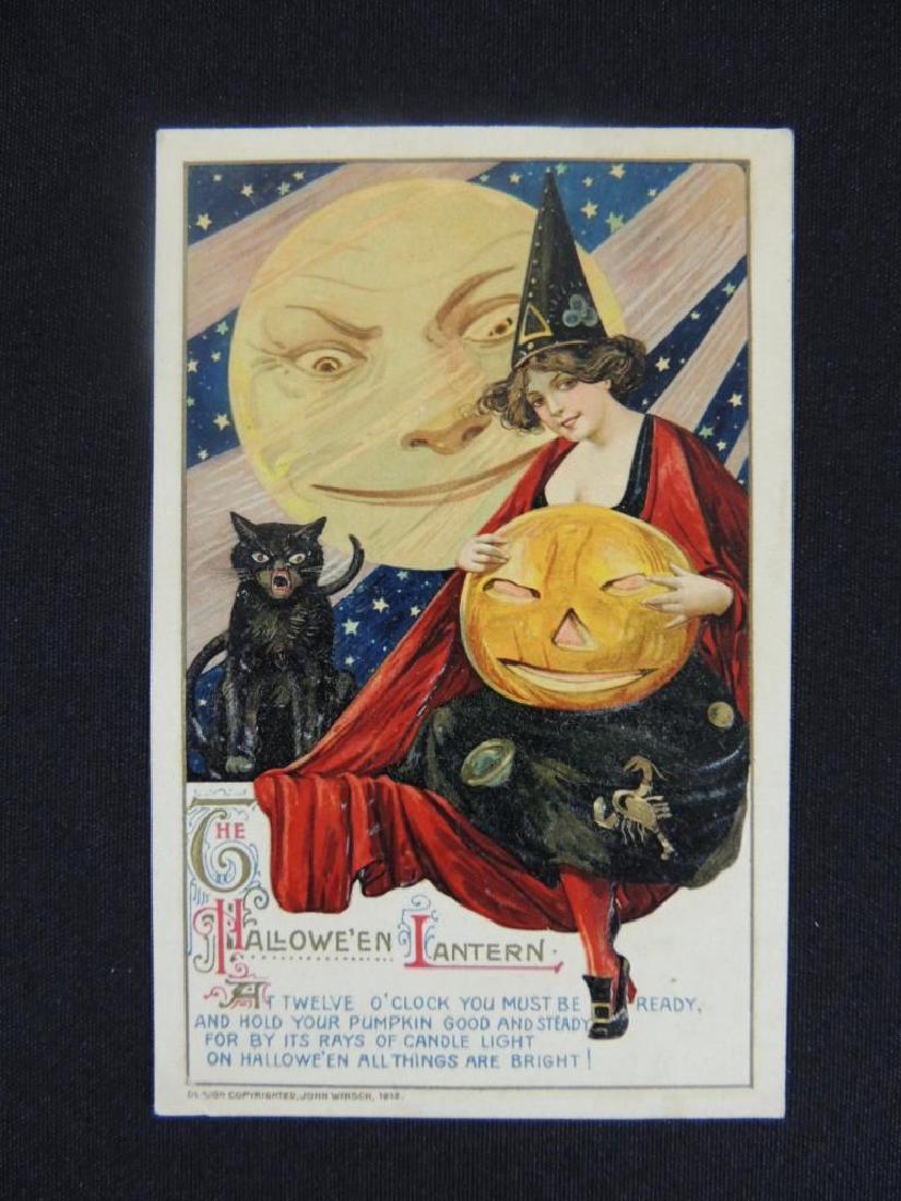 Antique Halloween Embossed Postcard John Winsch (1 of 2)