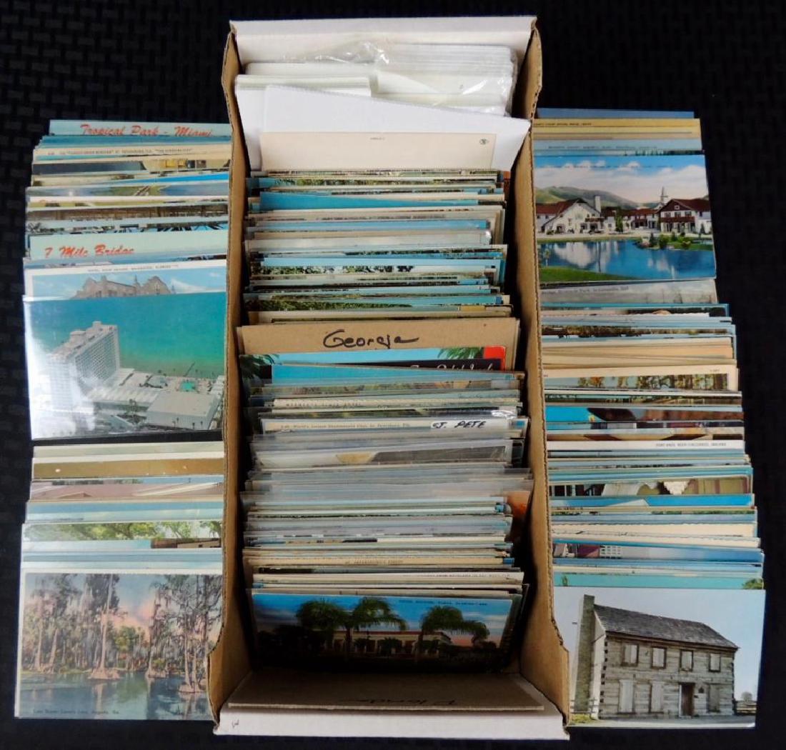 Large Group of Postcards Featuring Florida, Georgia, (1 of 2)