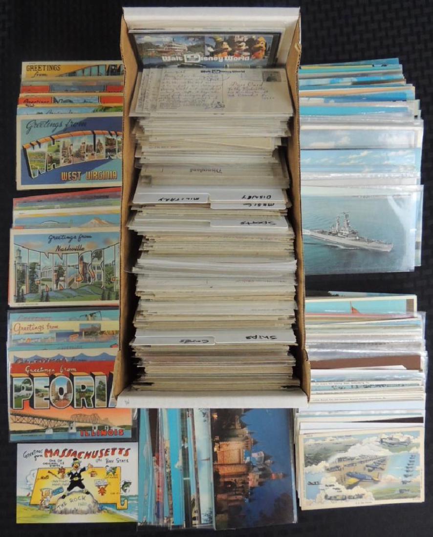 Large Group of Postcards Featuring Ships, Disney, and (1 of 2)