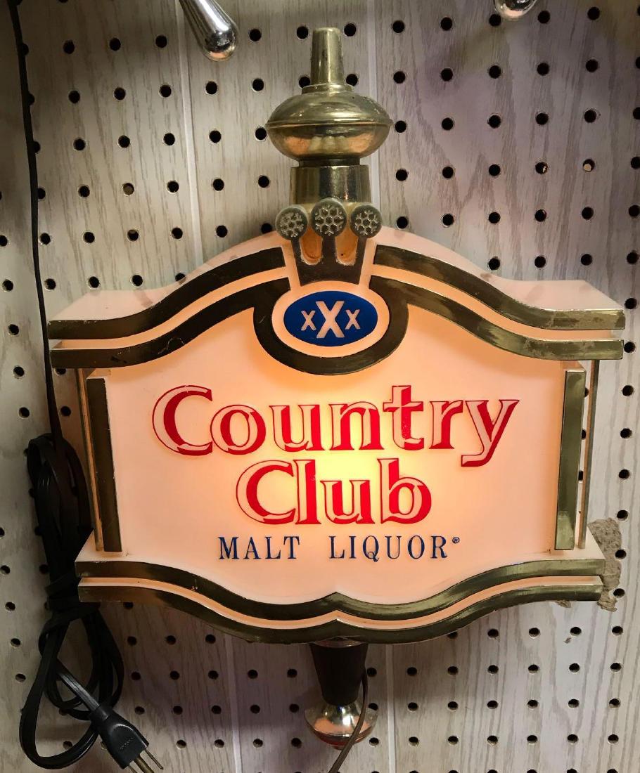 Vintage Country club light up advertising beer sign (1 of 1)