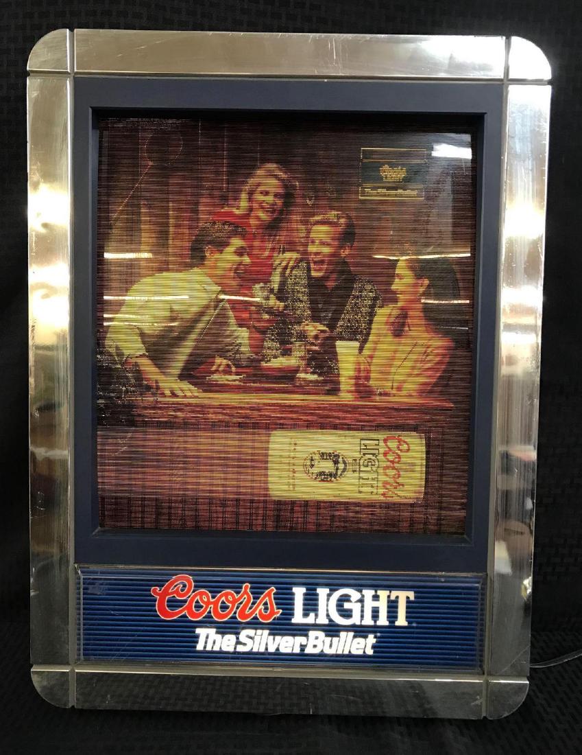 Coors Light Beer Light Up Sign with Changing Scenes (1 of 4)