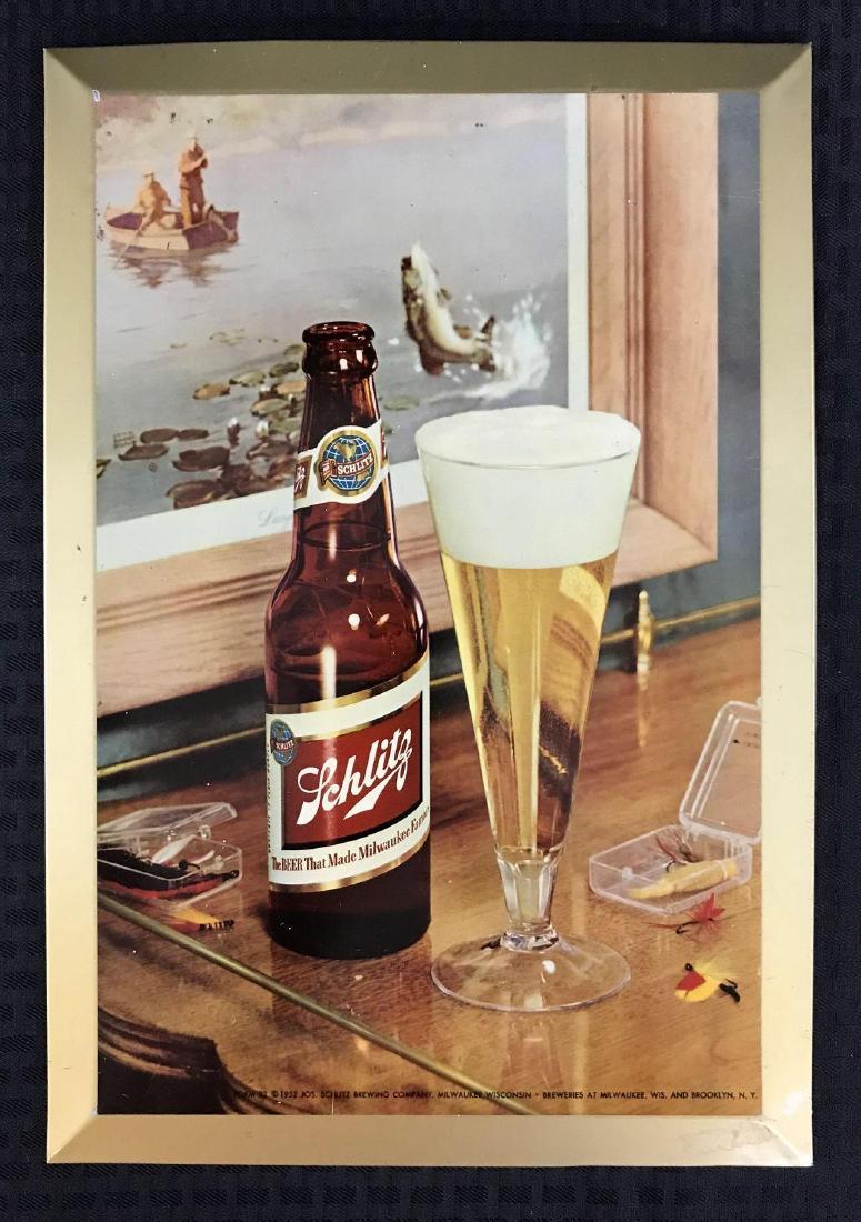 Vintage Schlitz Beer Metal Advertising Sign (1 of 1)