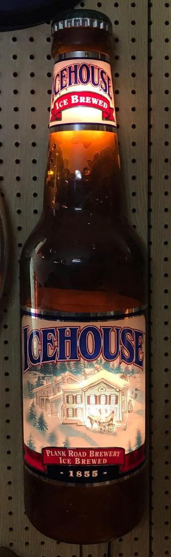 Icehouse light up advertising half bottle beer sign (1 of 1)