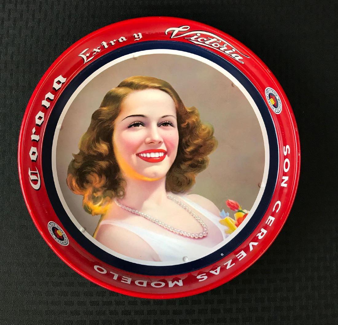 Corona Extra Beer Tray With Pretty Lady (1 of 3)