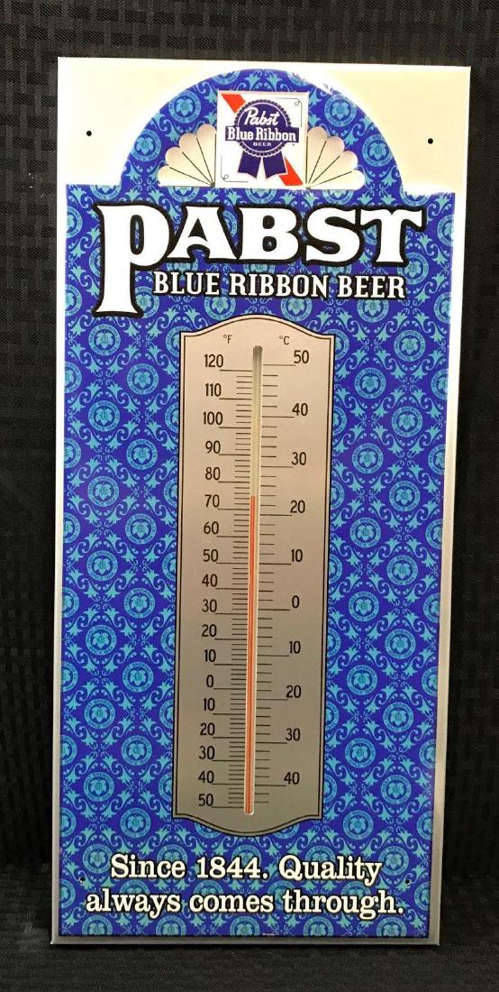 Pabst Blue Ribbon Beer SST Sign Thermometer (1 of 2)