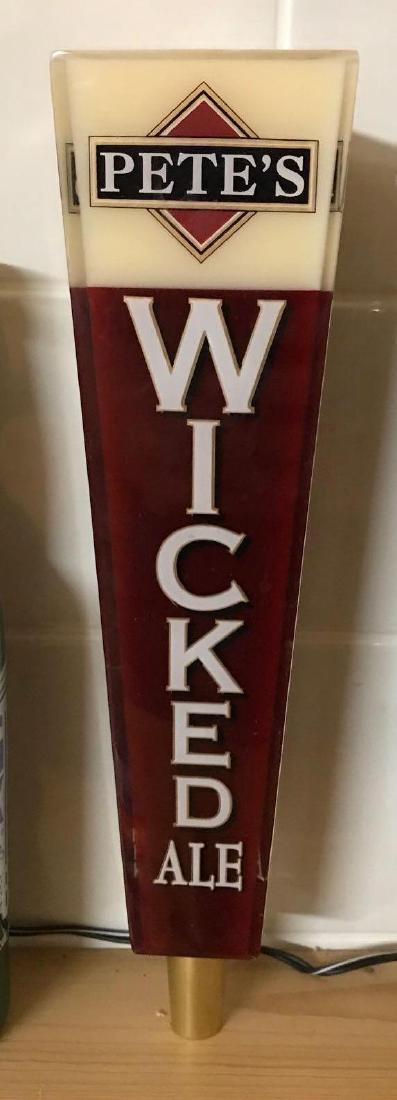 Pete's Wicked ale advertising beer tapper (1 of 2)
