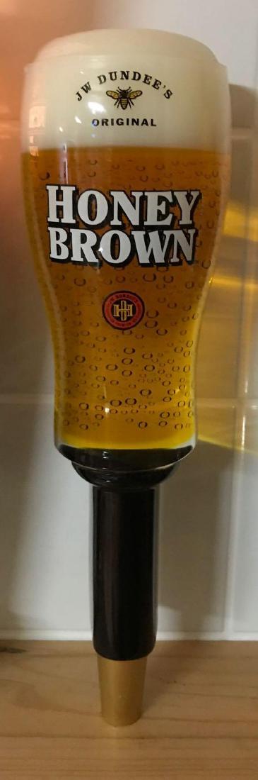 JW Dundee's honey Brown advertising beer tapper (1 of 1)
