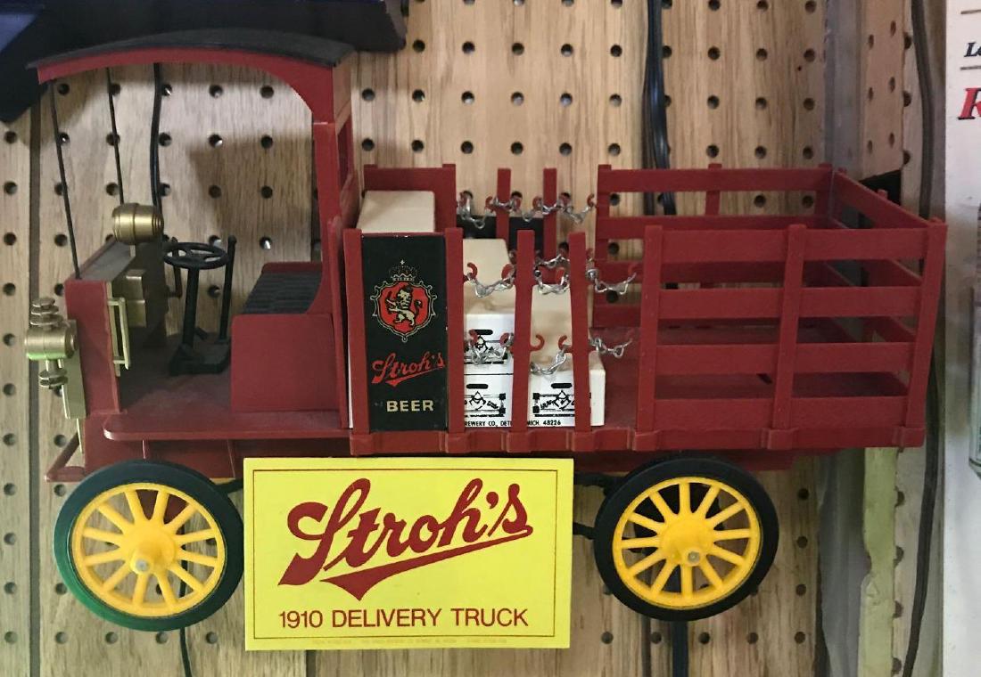1910 Strohs Beer Delivery Truck Advertising Sign (1 of 2)