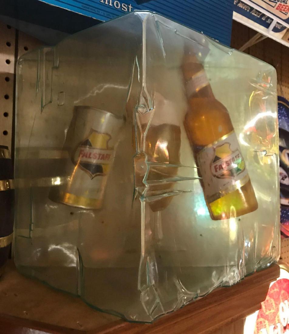 Rare Falstaff Beer Ice Cube Advertising Sign (1 of 3)