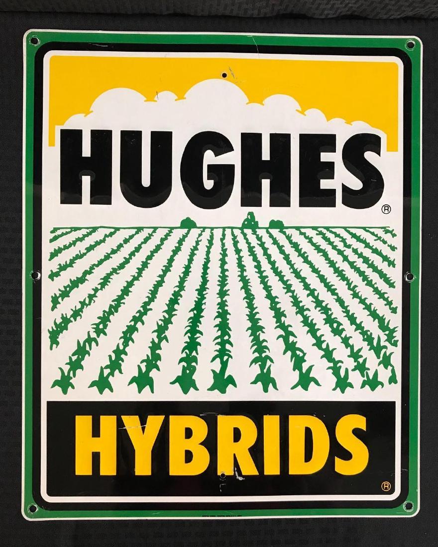 Hughes Hybrids Metal Ag SST Sign (1 of 1)