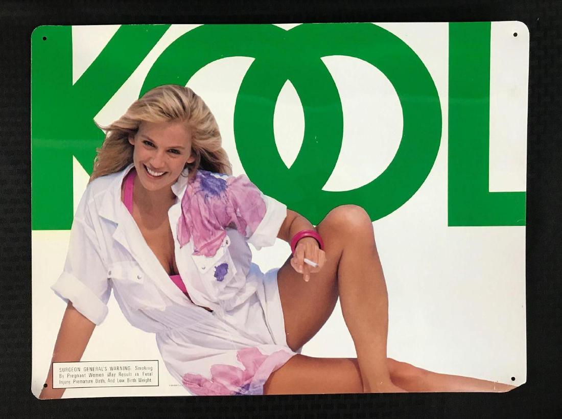 Kool Cigarettes Sign with Pretty Lady (1 of 1)