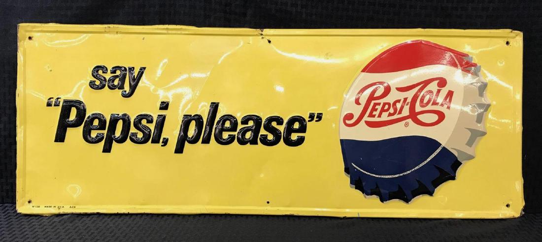 Pepsi SST Bottle Cap Sign (1 of 3)