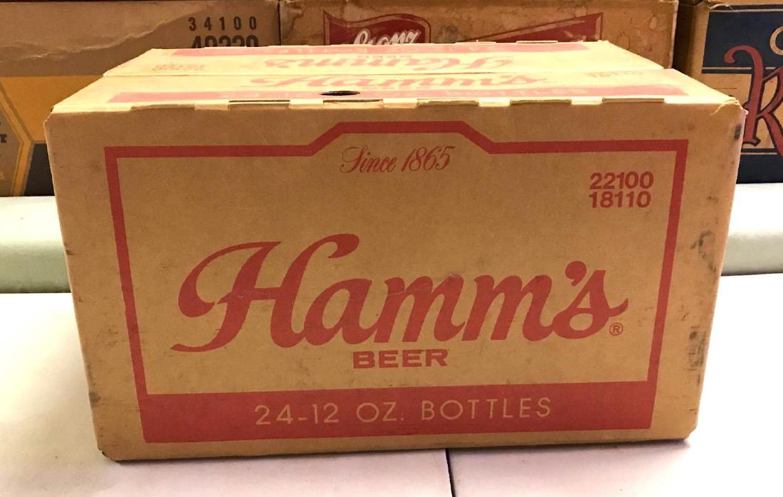 Vintage Hamm's 24 pack advertising cardboard beer box: very good condition