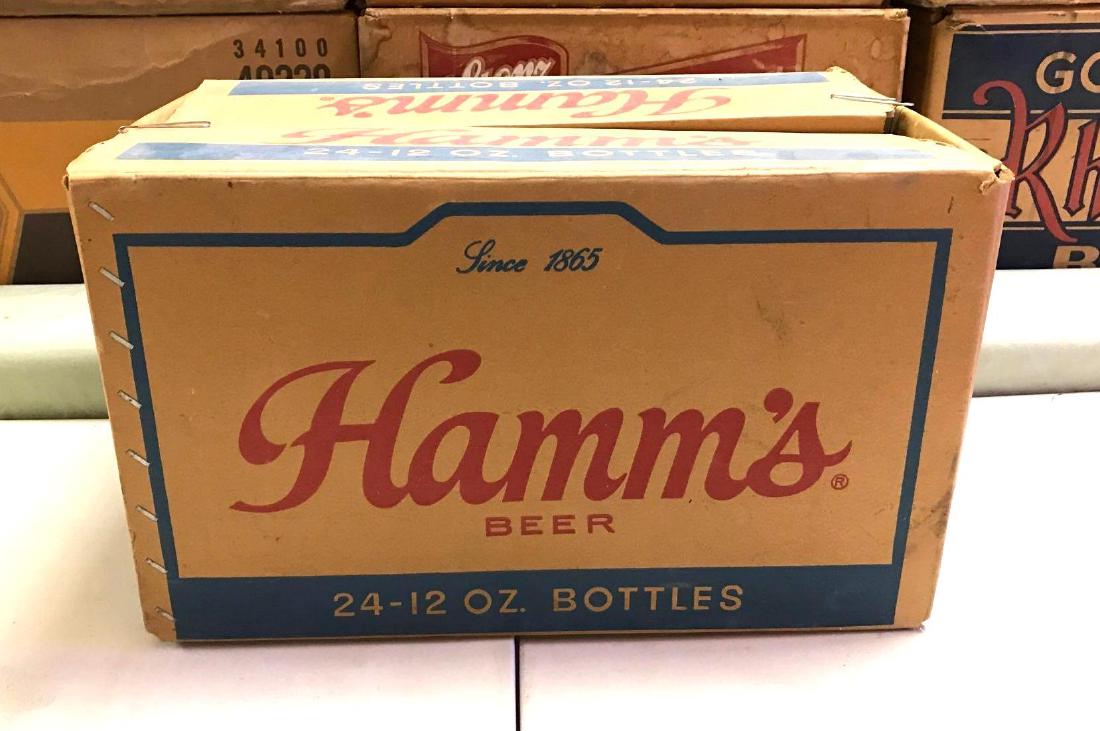 Vintage Hamm's 24 pack advertising cardboard beer box: very good condition