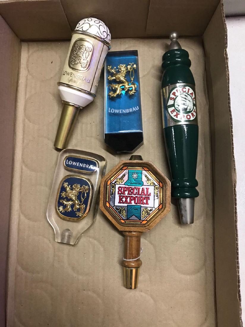 Group of 5 advertising beer tappers (1 of 1)