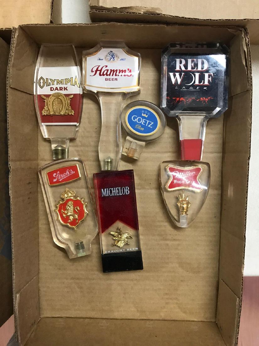 Group of seven advertising beer tappers (1 of 1)