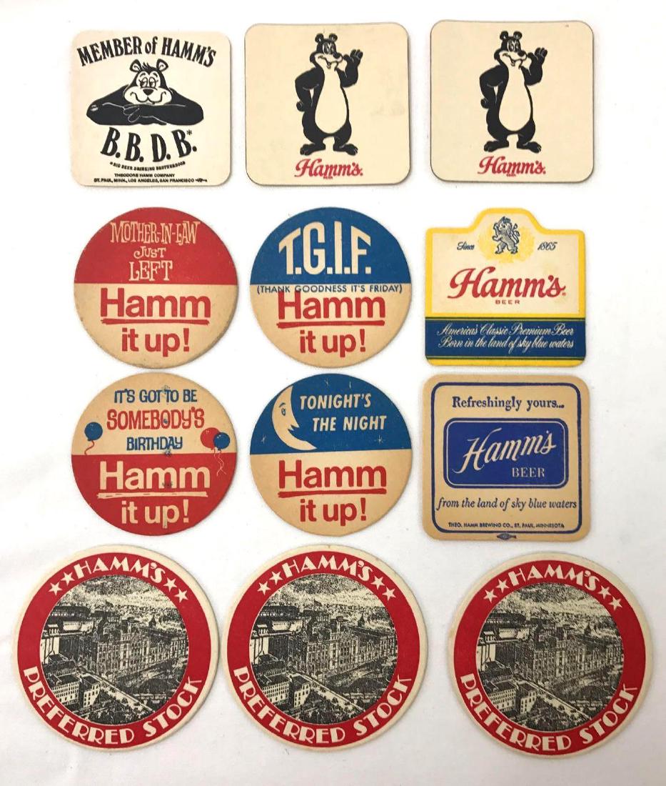Group of Vintage Hamms Beer Advertising Coasters and (1 of 8)