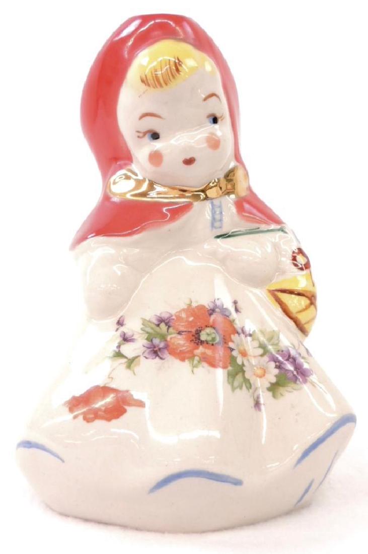 Hull Little Red Riding Hood Milk Pitcher: 8" tall, unmarked. No chips or cracks.