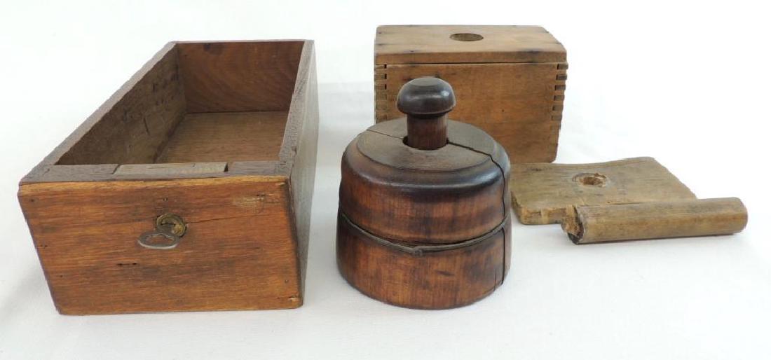 Group of Primitive Wood Kitchen Items (1 of 3)
