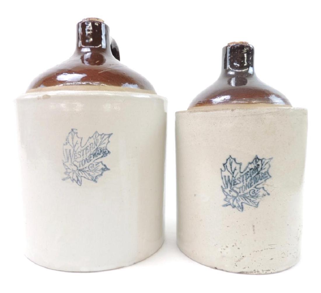 2 Western Stoneware Crock Jugs (1 of 5)