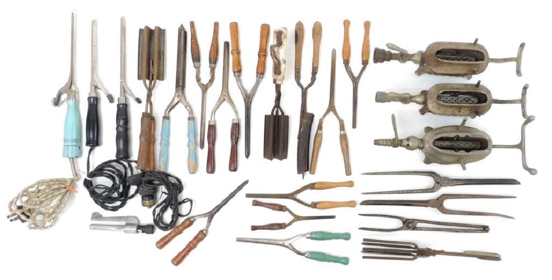 Large Group of Vintage Curling Irons and Heaters (1 of 4)