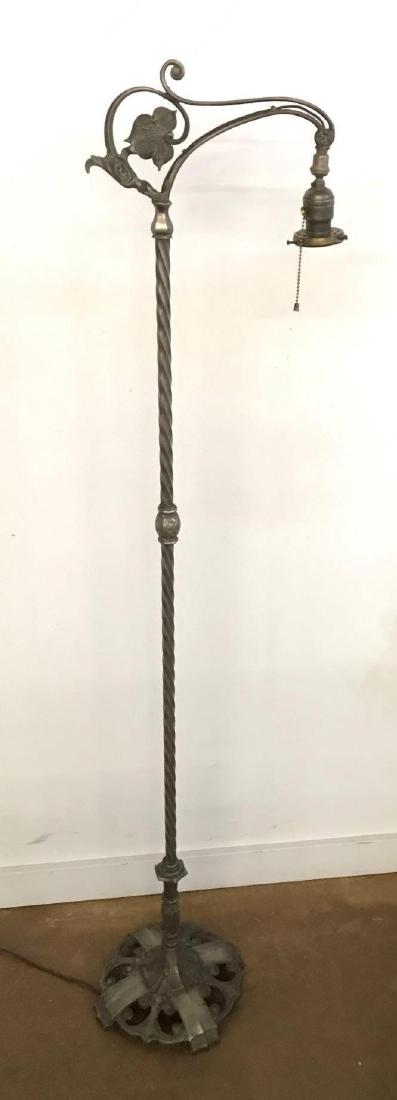 Antique ornate metal floor lamp (1 of 4)