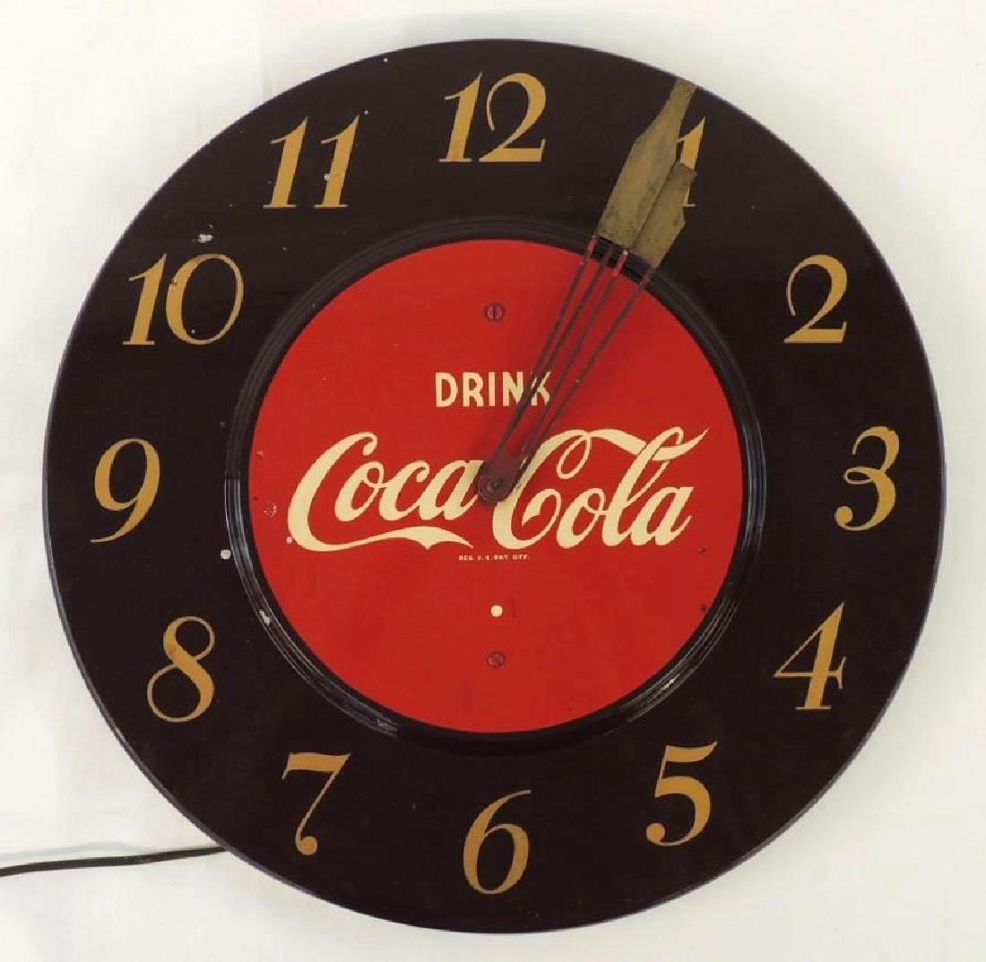 Large Vintage Coca Cola Clock (1 of 6)