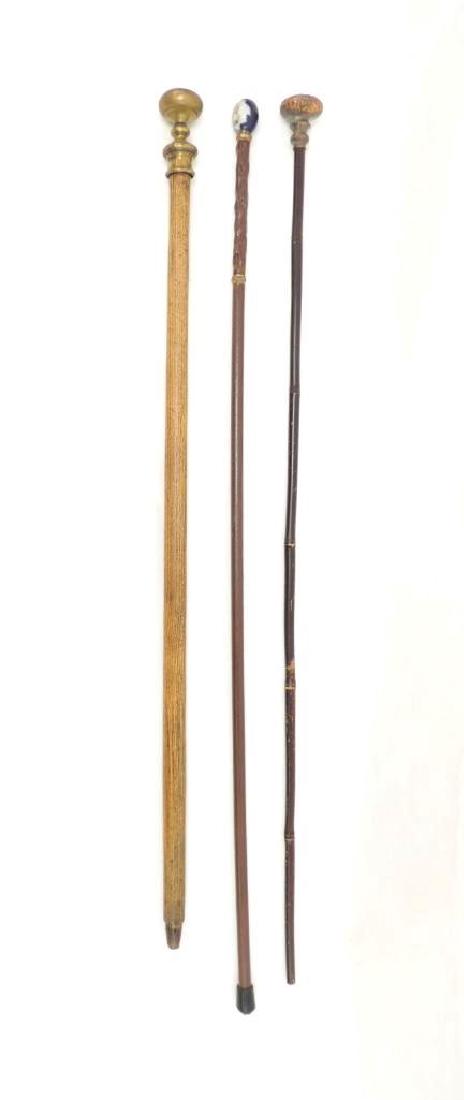 Group of 3 Antique Walking Sticks (1 of 2)