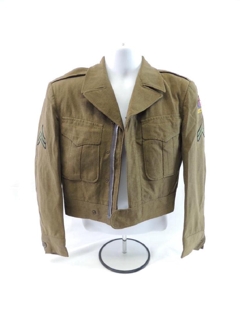 WW2 U.S. 2nd Armored Division Jacket with Bullion Patch: Hell on Wheels