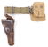 WW2 U.S. Army Ammo Belt with Leather Holster as well as