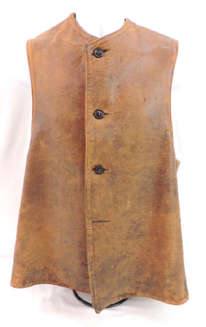 WW1 U.S. Army Leather Vest: Excellent condition