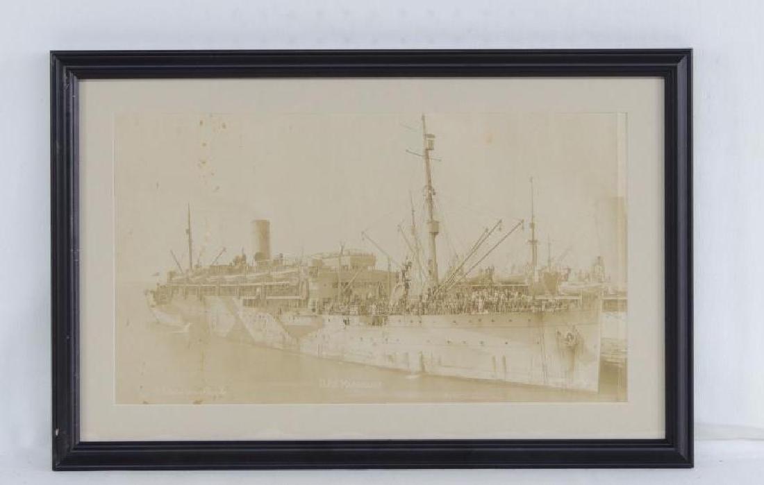 WW1 USS Madawaska "The ship that brought us home": Holladay, "23x15"