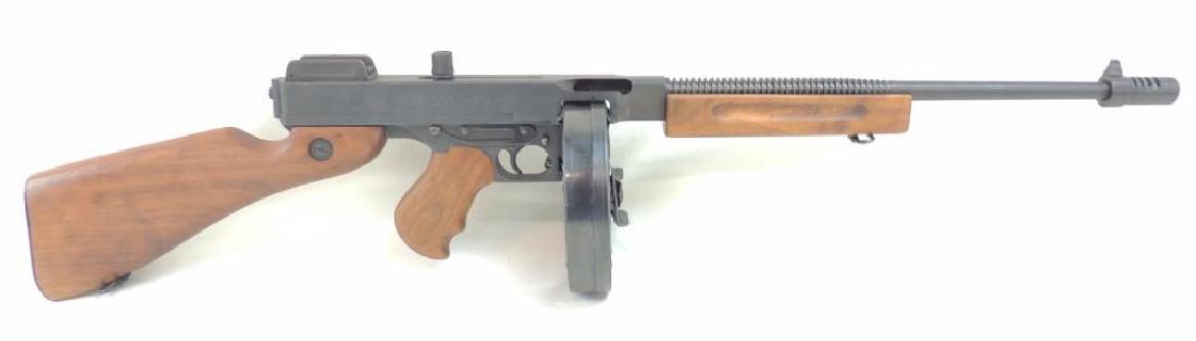 Thompson Semi-Auto Carbine Model of 1927 A1 .45 Auto: Serial Number 15660, Like New Condition, Appears unfired, Featuring Case, Drum Magazine, 3 Straight Magazines, Extra Grip, and More
