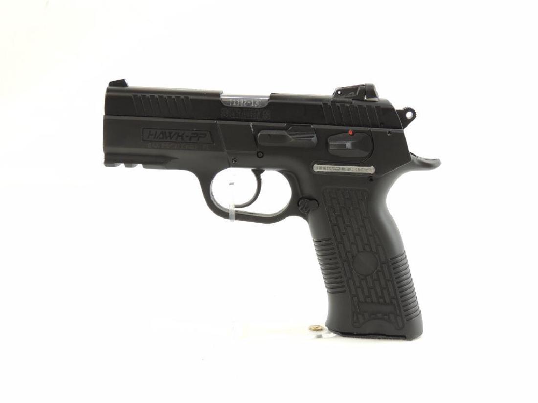 Sar Arms Model Hawk-PP 9x19mm Semi-Auto Pistol with: Serial Number TT1102-13CA03450. New and Unfired Condition, Featuring Original Case, Lock, Magazine, and Paperwork