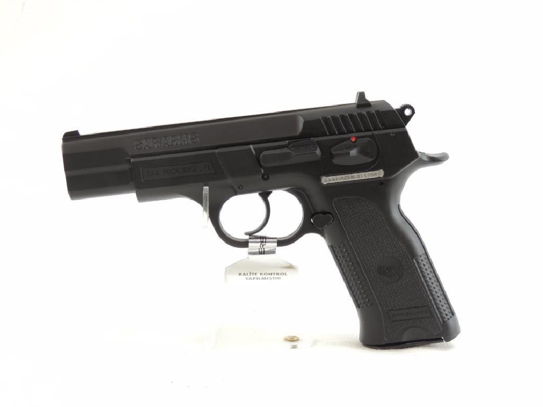 SAR Arms Model SARB6P 9mm Semi-Auto Pistol with Case: Serial Number T1102-13E00823, New and Unfired Condition, Featuring Original Case, Magazine, Lock, and Paperwork