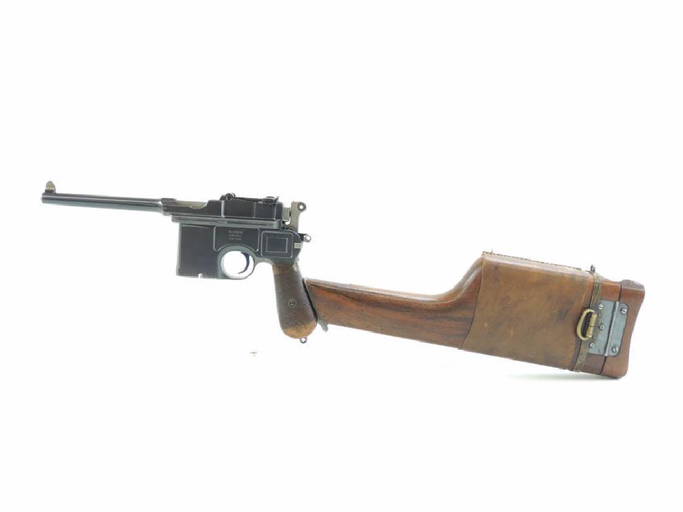 Waffenfabrik "broomhandle" Mauser With Wood Holster And