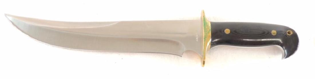 J.M. Wade Handcrafted Bowie Knife with Sheath: 15", Featuring Leather Sheath