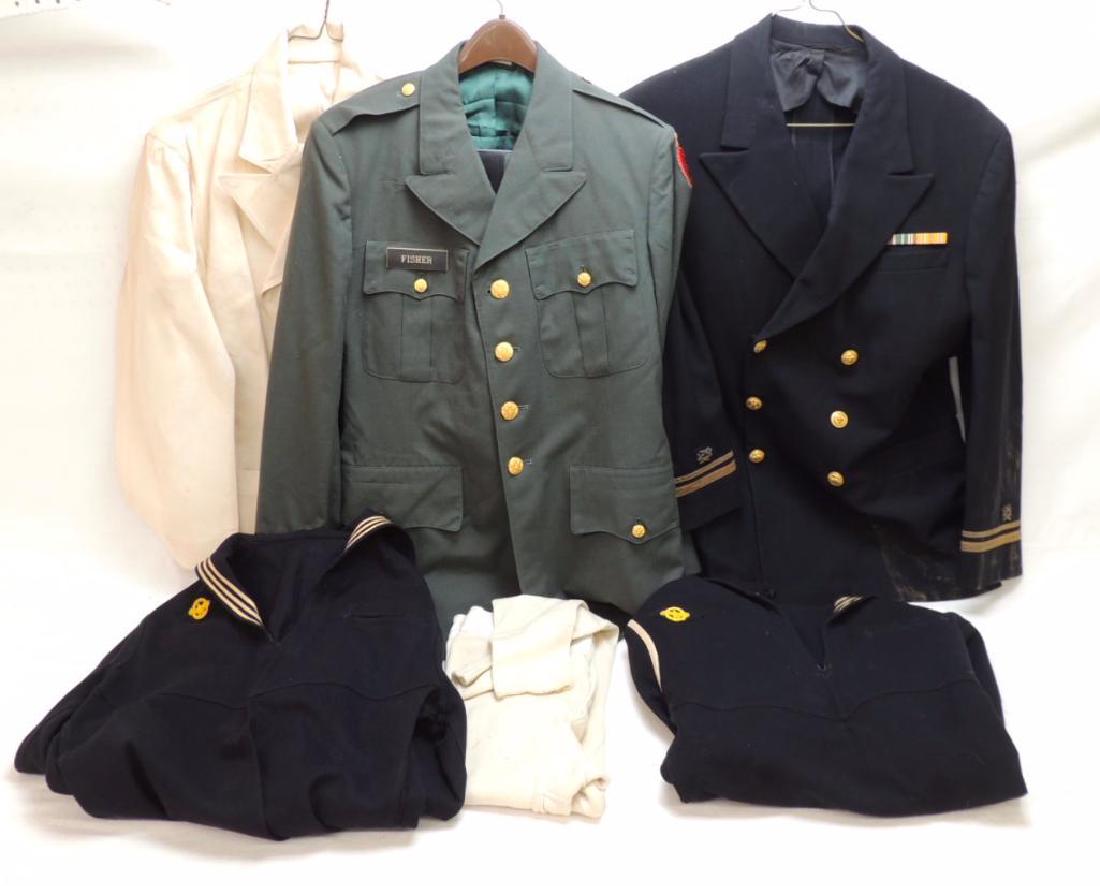 Group of U.S. Army and Navy Uniforms: All One Money
