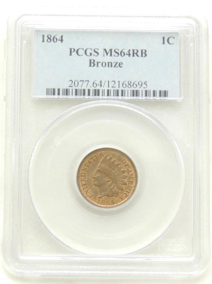 1864 Indian Head Cent MS64 RB (1 of 2)
