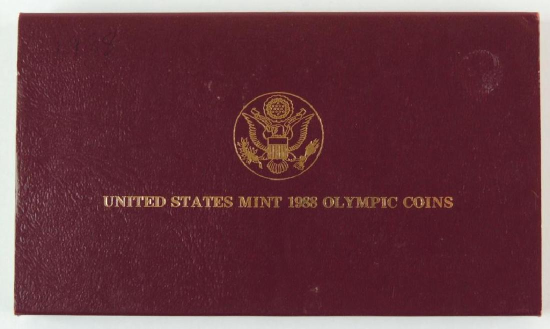 1988 Olympic Commemorative 2-coin Proof Set (1 of 4)