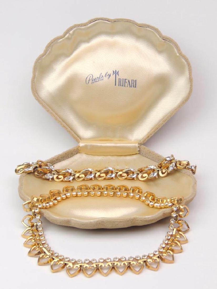Signed Crown Trifari - Necklace and Bracelet (1 of 5)